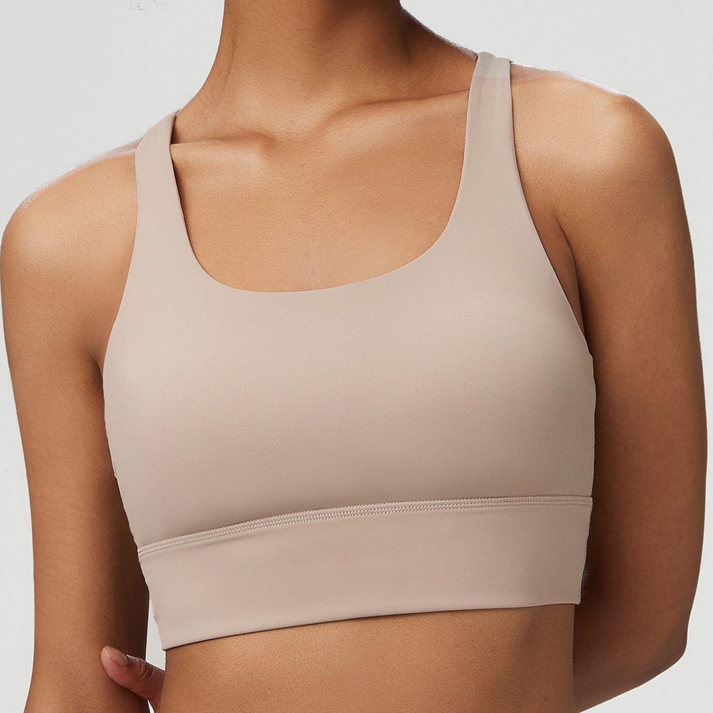 Seamless Liquid Glue Shoulder Strap Sports Underwear For Women