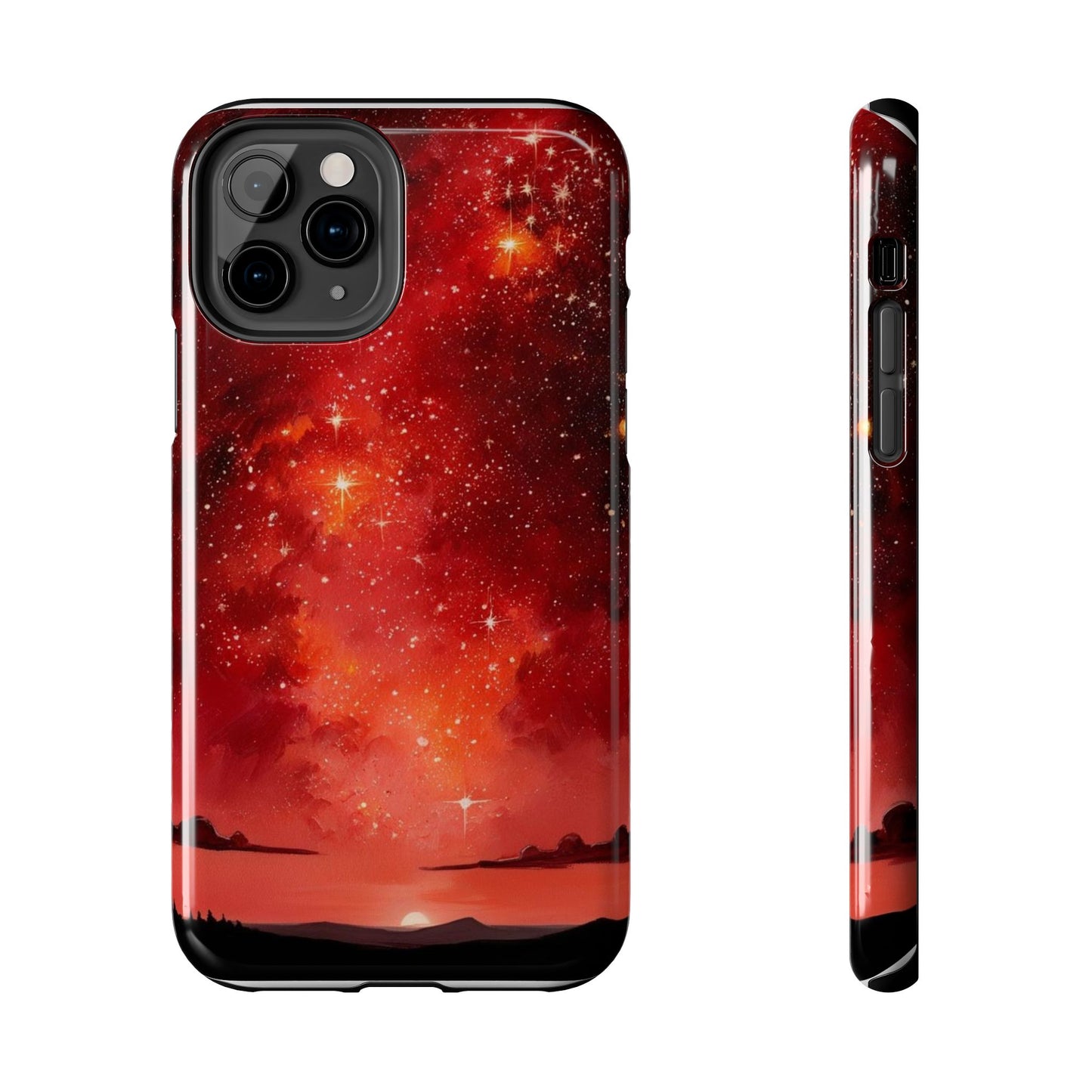 Phone Case - Cielo Rojo Estrellado Starry Sky Design