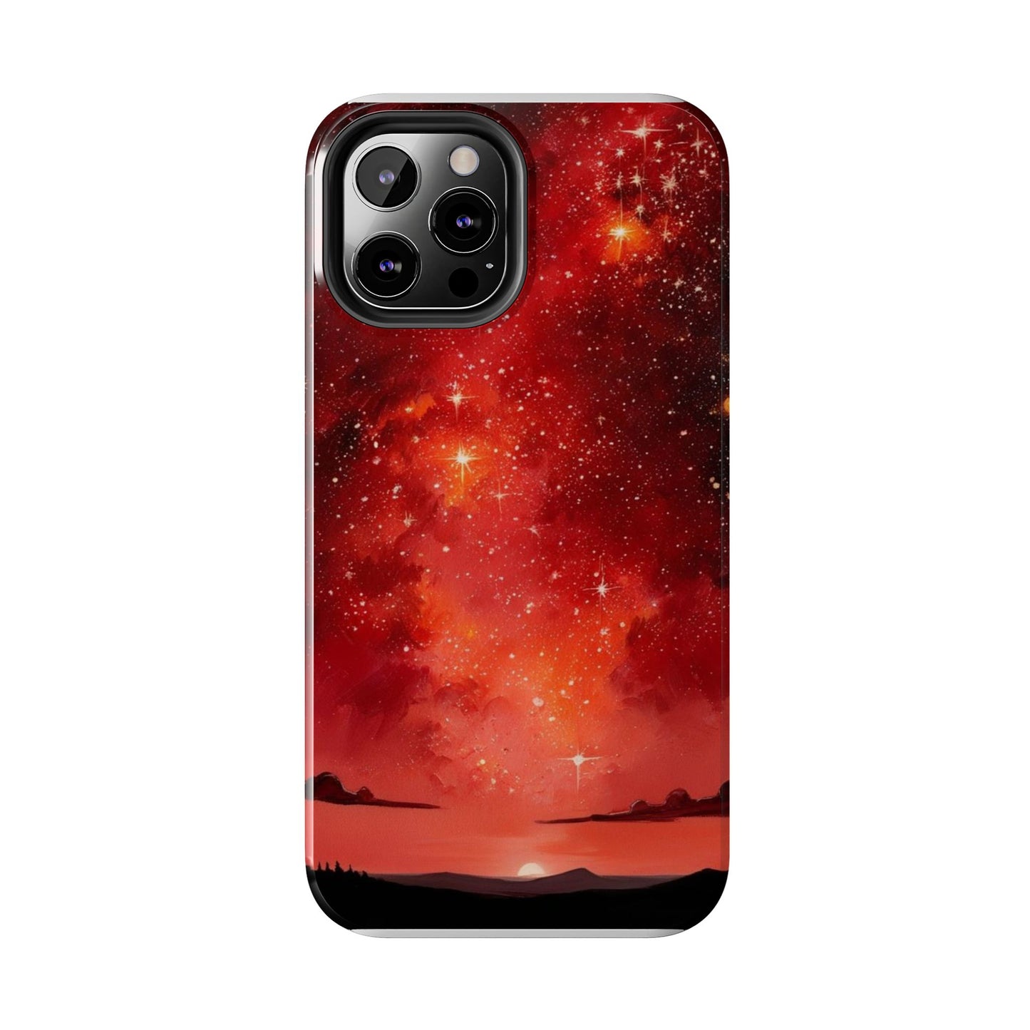 Phone Case - Cielo Rojo Estrellado Starry Sky Design