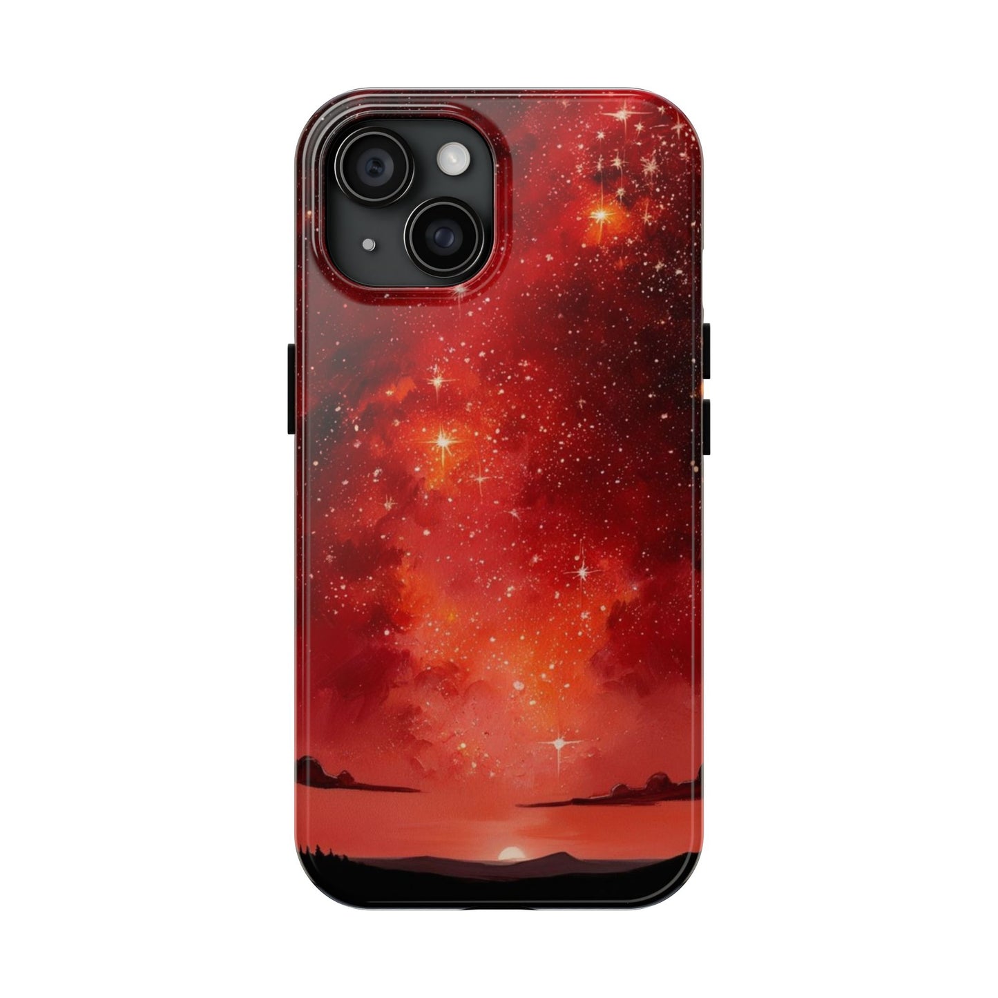 Phone Case - Cielo Rojo Estrellado Starry Sky Design