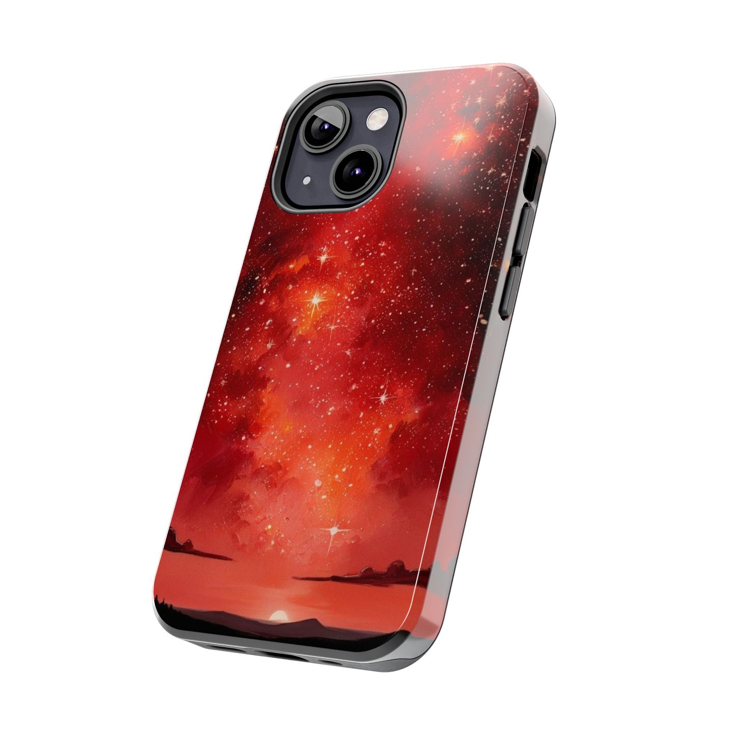 Phone Case - Cielo Rojo Estrellado Starry Sky Design