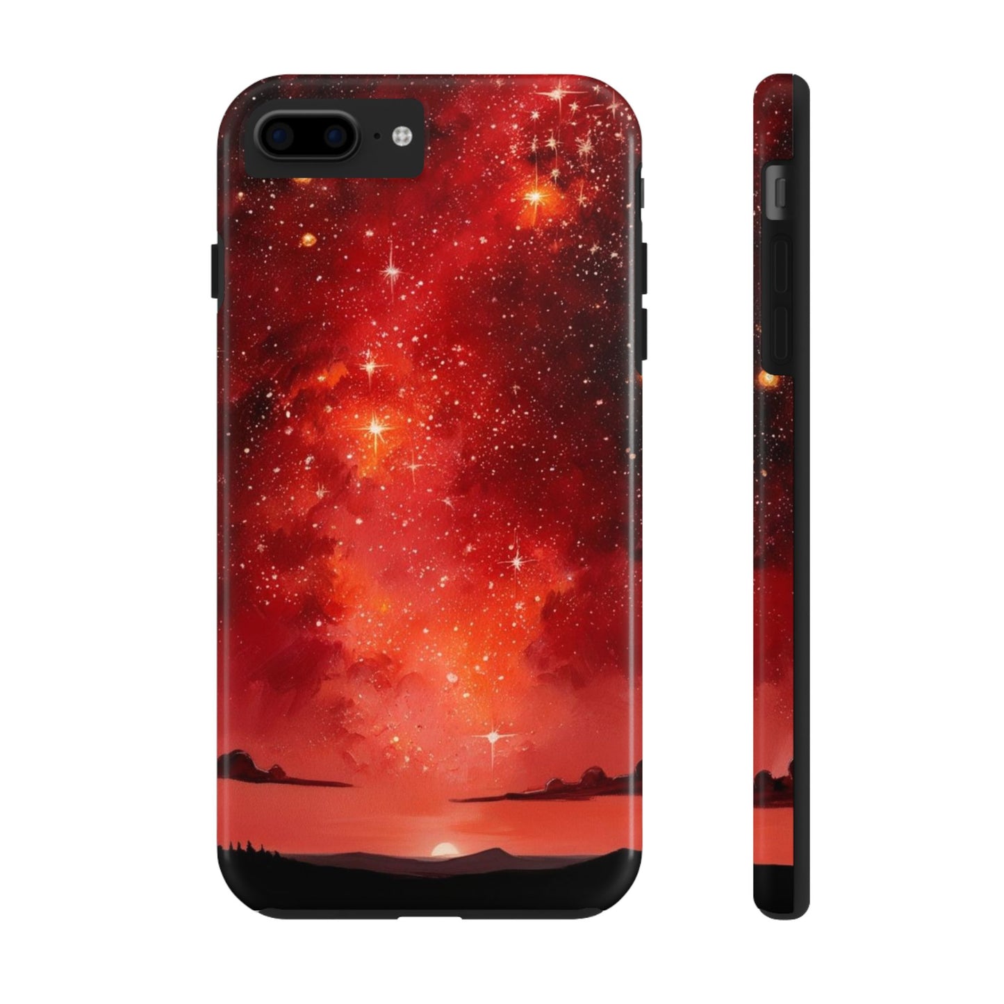 Phone Case - Cielo Rojo Estrellado Starry Sky Design