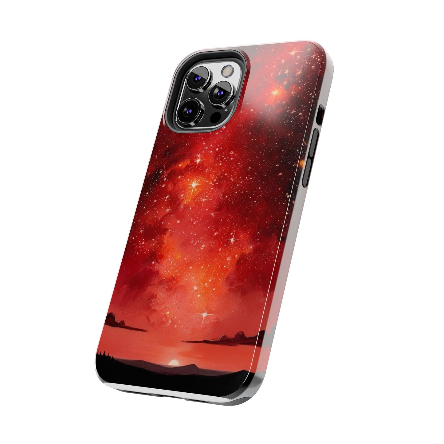 Phone Case - Cielo Rojo Estrellado Starry Sky Design