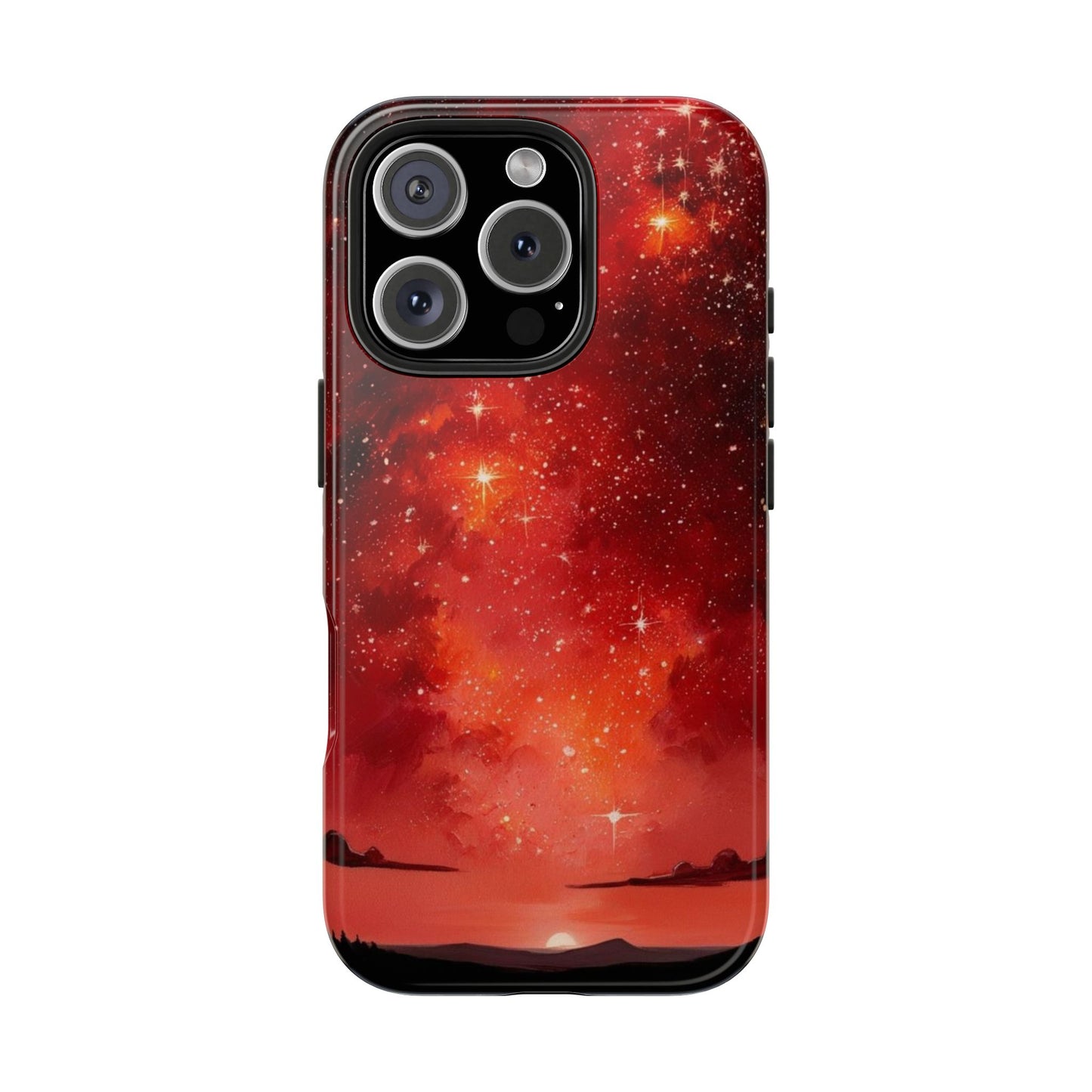 Phone Case - Cielo Rojo Estrellado Starry Sky Design