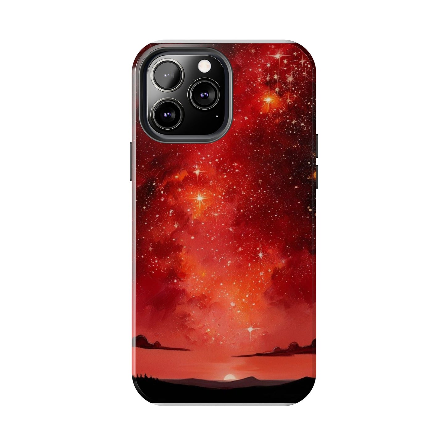 Phone Case - Cielo Rojo Estrellado Starry Sky Design