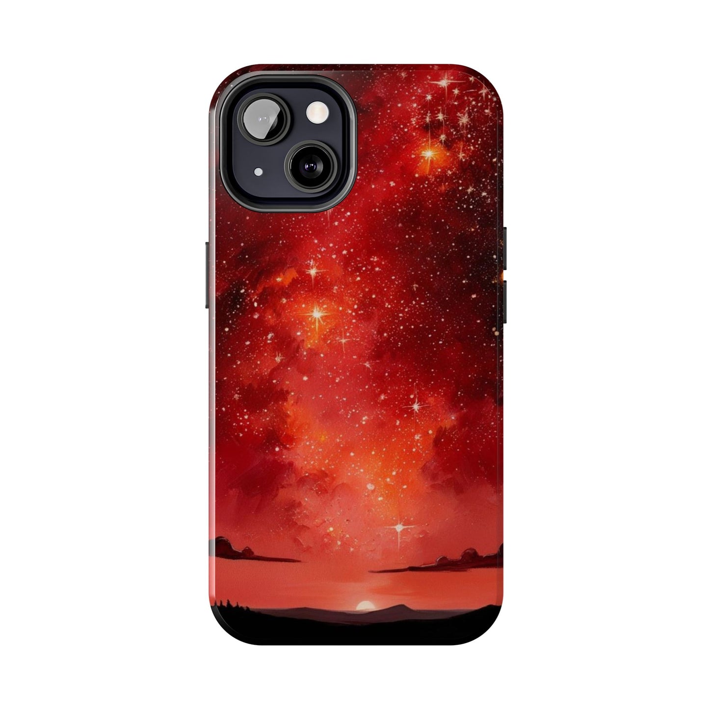 Phone Case - Cielo Rojo Estrellado Starry Sky Design