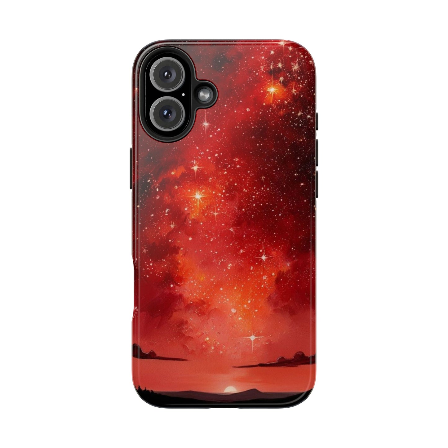 Phone Case - Cielo Rojo Estrellado Starry Sky Design