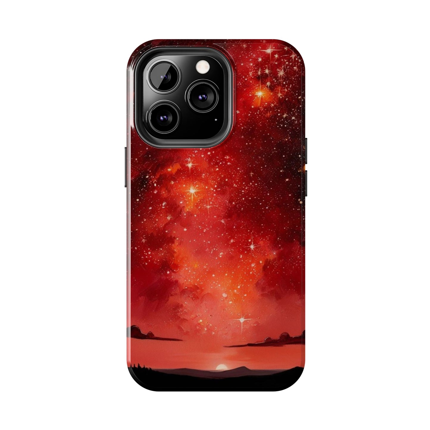 Phone Case - Cielo Rojo Estrellado Starry Sky Design
