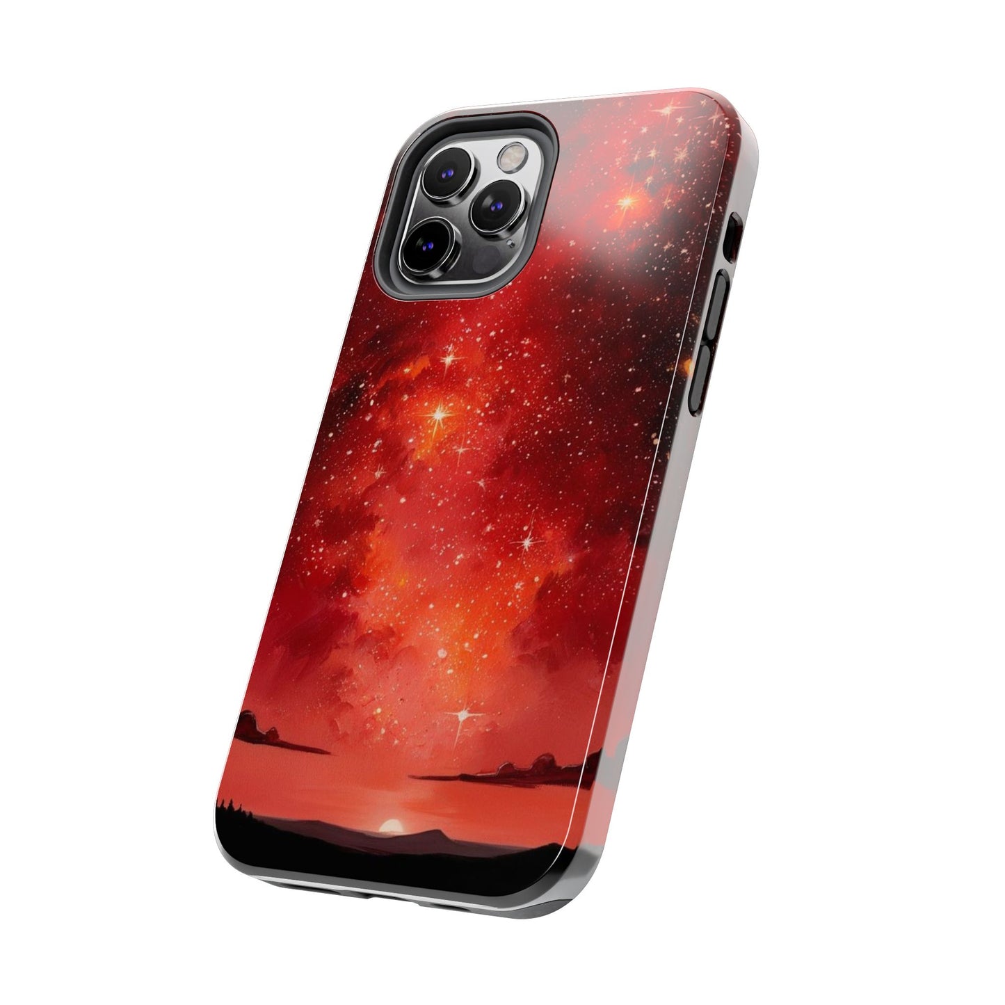 Phone Case - Cielo Rojo Estrellado Starry Sky Design
