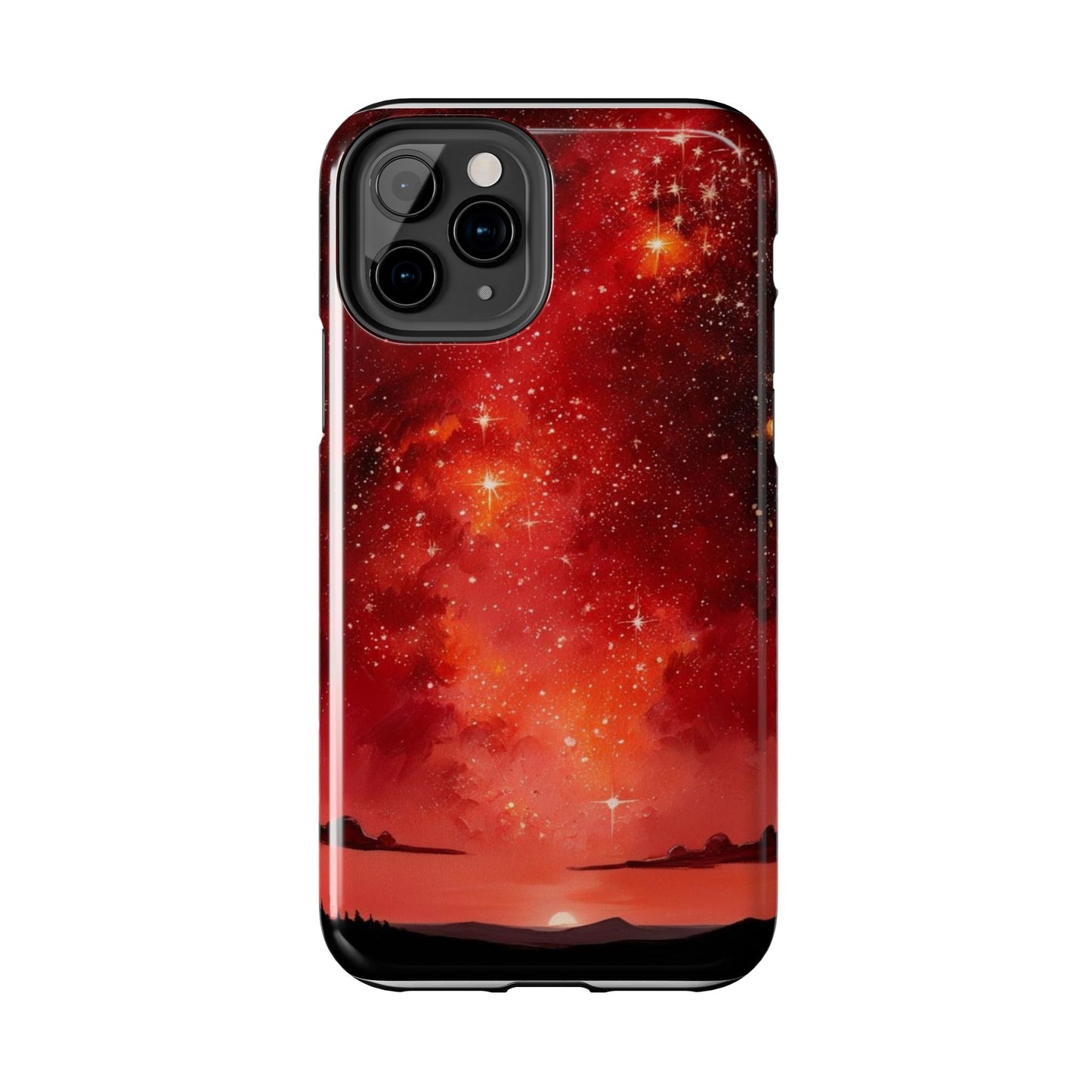 Phone Case - Cielo Rojo Estrellado Starry Sky Design