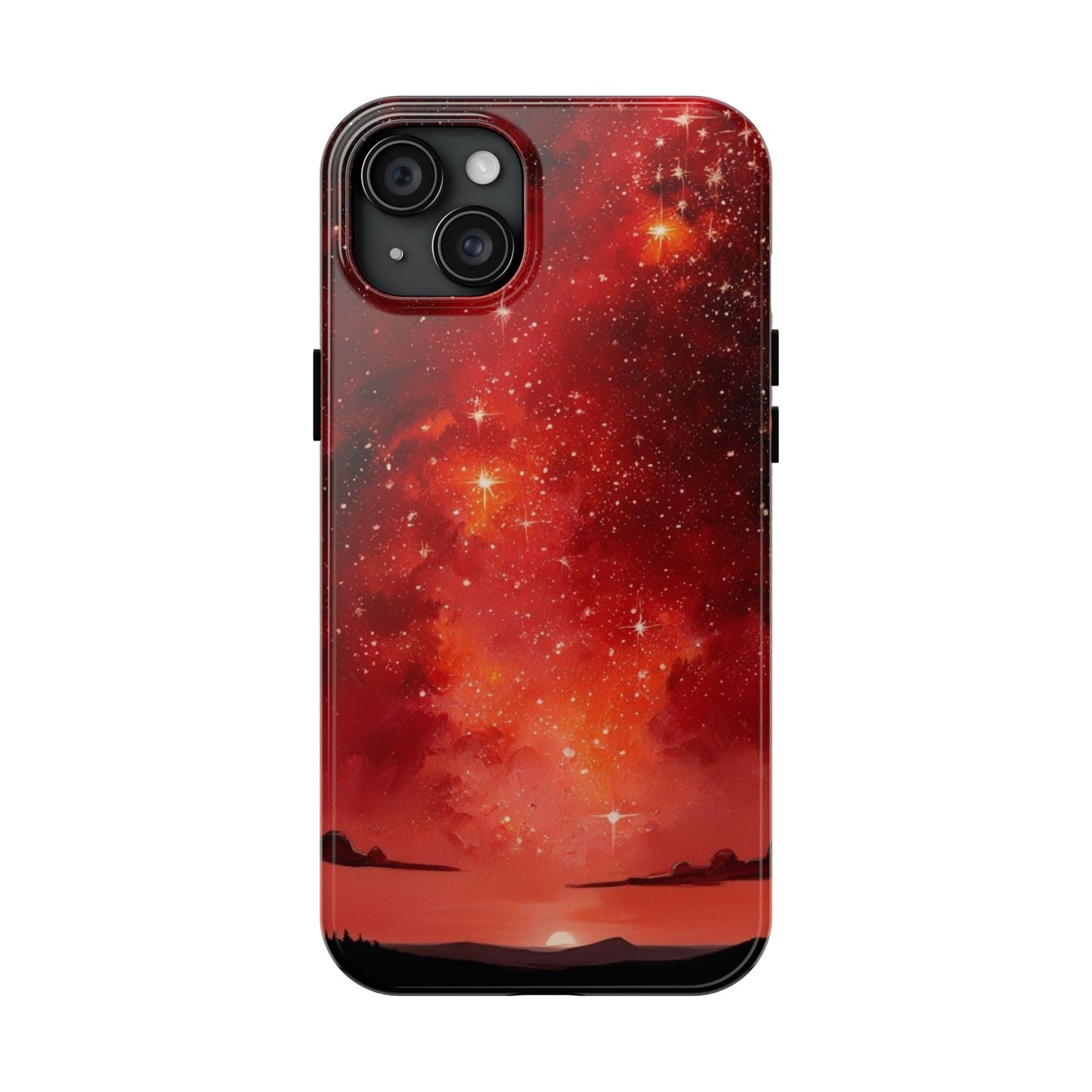 Phone Case - Cielo Rojo Estrellado Starry Sky Design