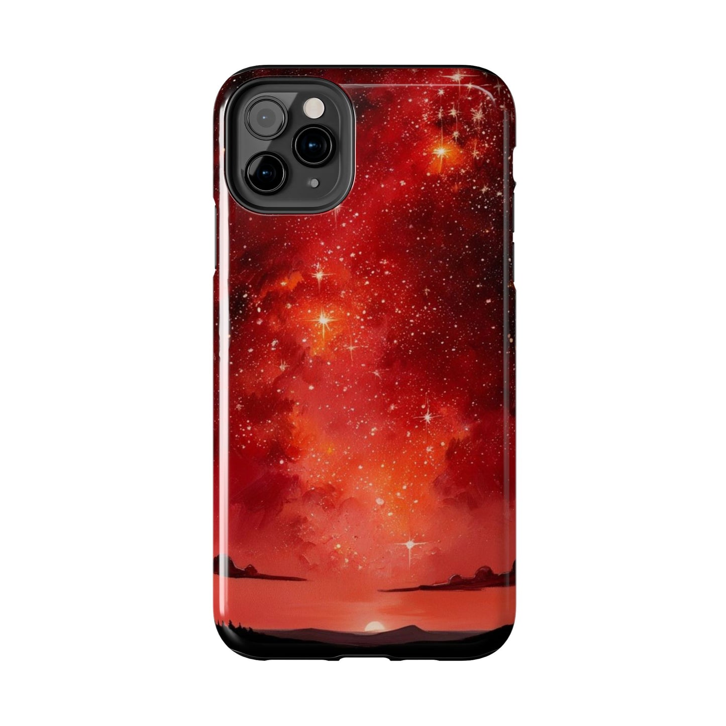 Phone Case - Cielo Rojo Estrellado Starry Sky Design