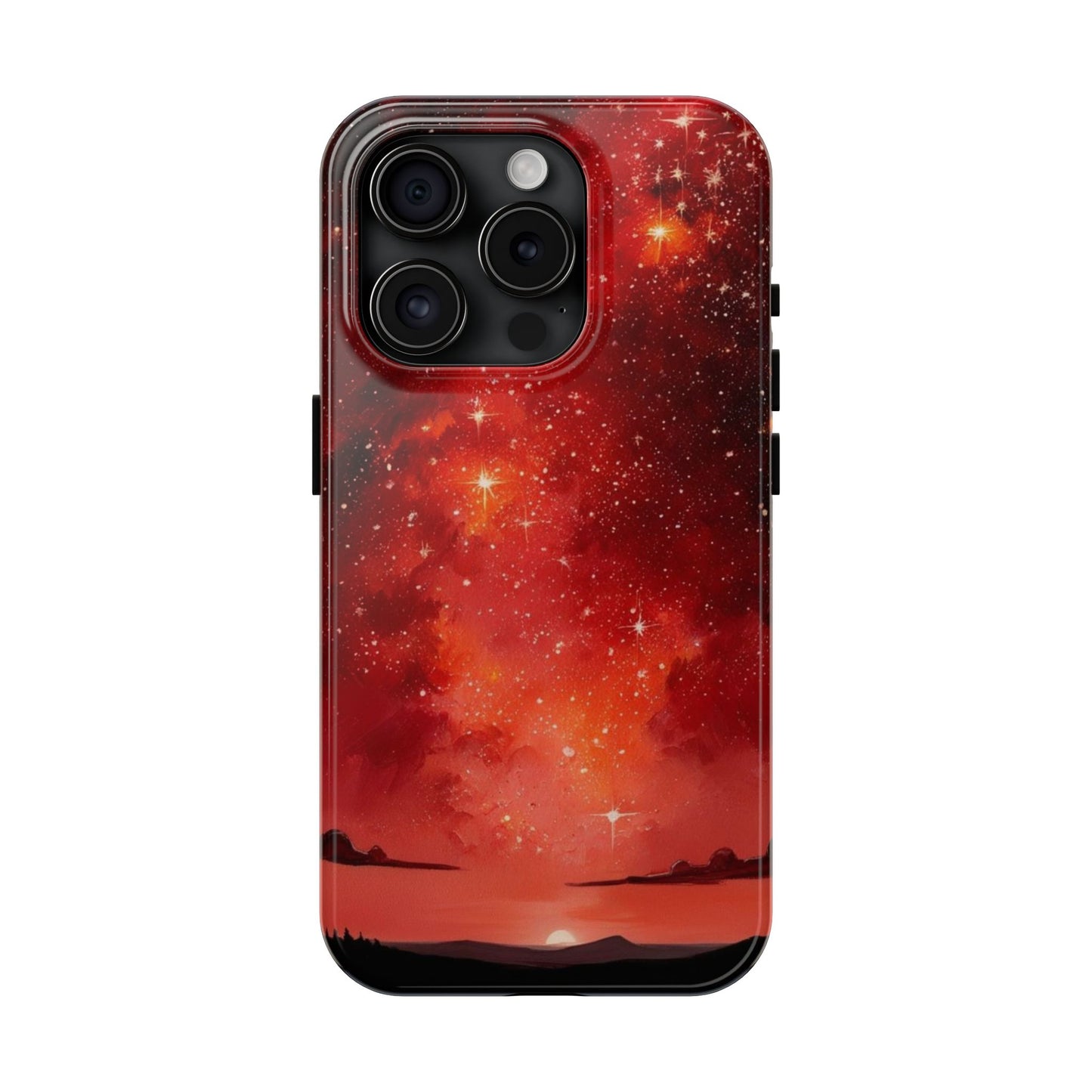 Phone Case - Cielo Rojo Estrellado Starry Sky Design