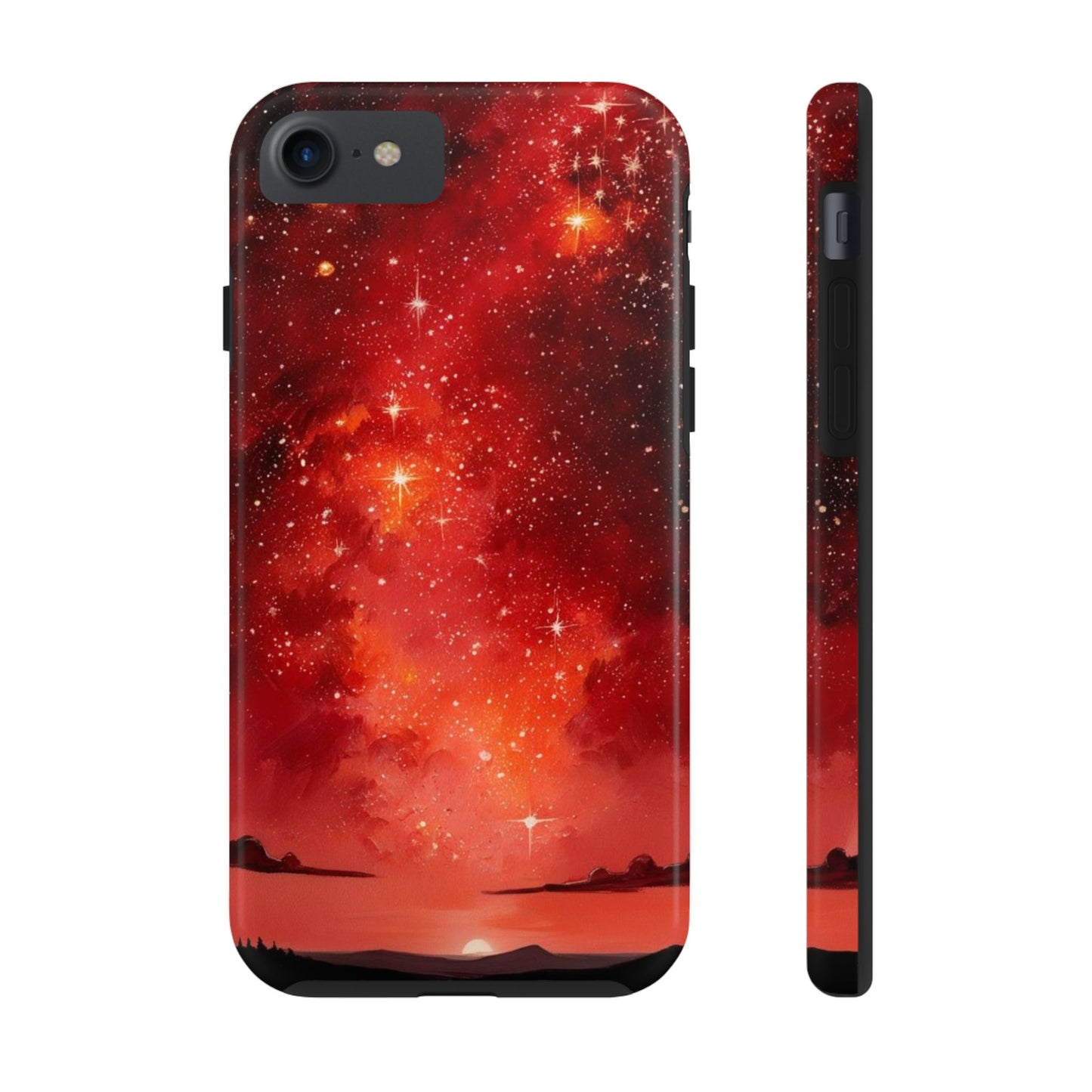 Phone Case - Cielo Rojo Estrellado Starry Sky Design