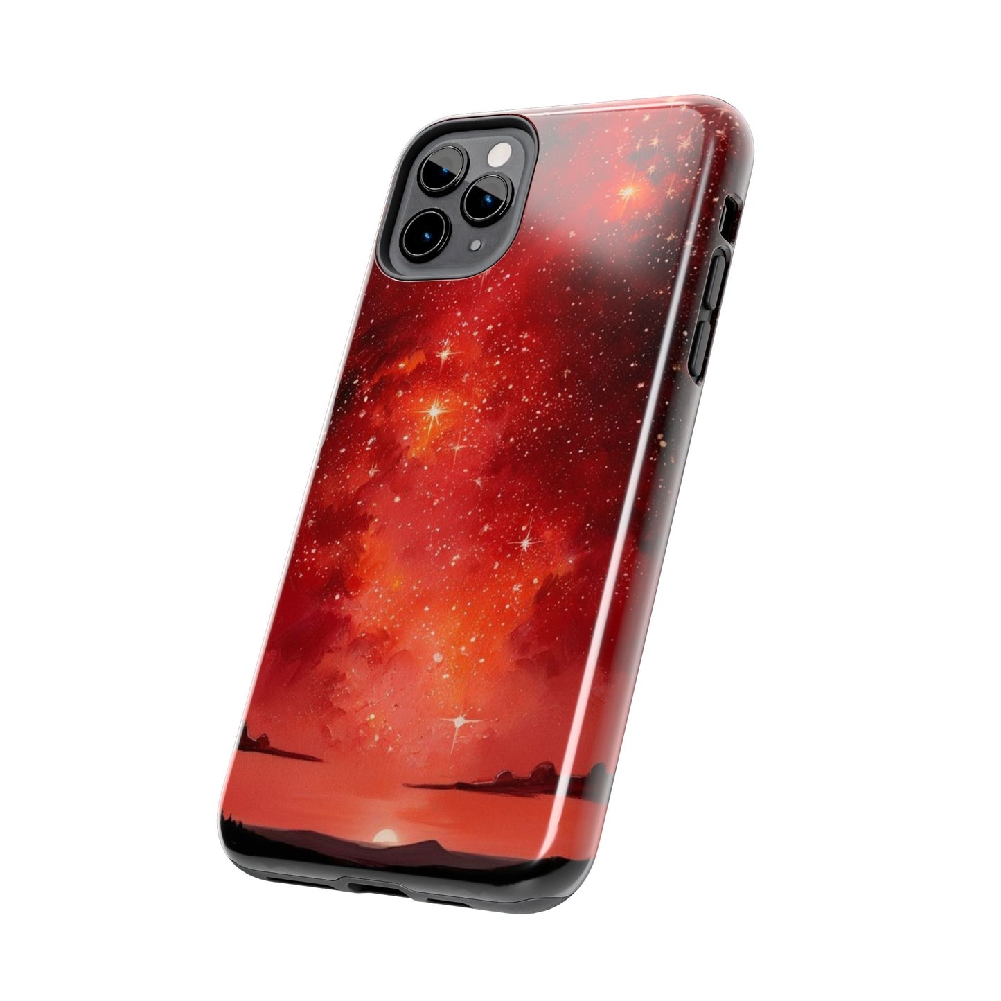 Phone Case - Cielo Rojo Estrellado Starry Sky Design