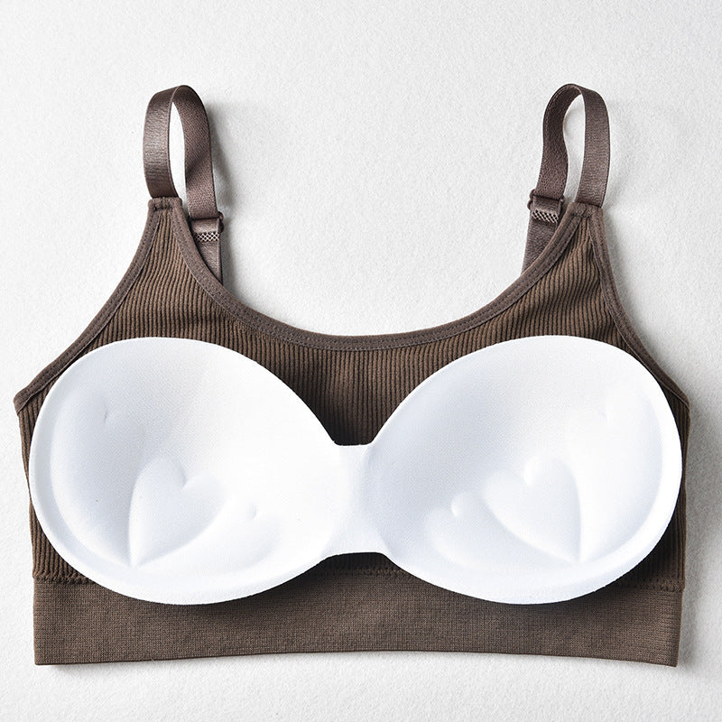 Shockproof Detachable Chest Pad Gathers Up Vest-Style Underwear