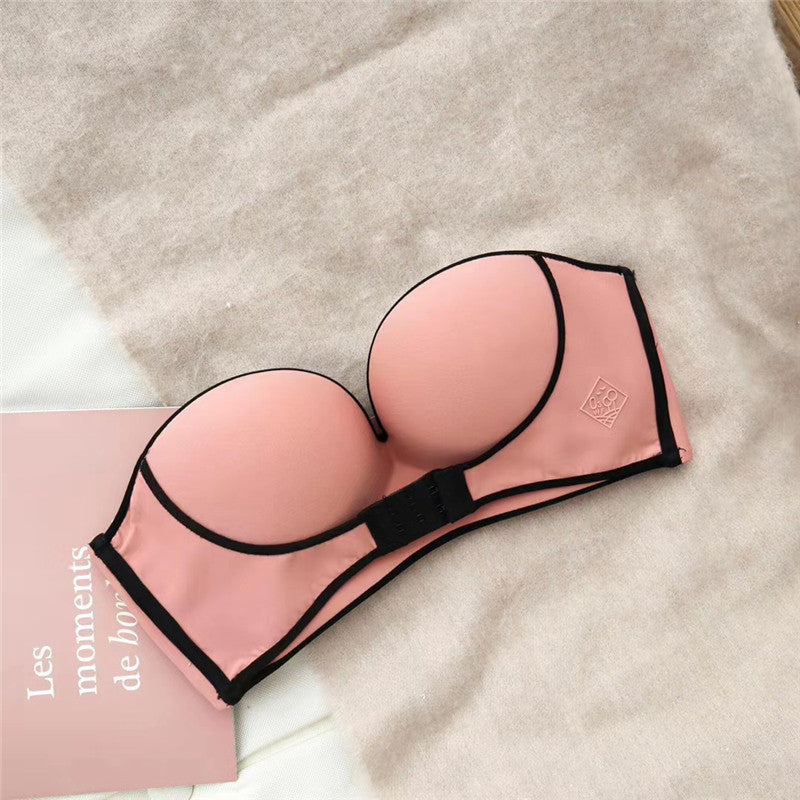 Underwear Skin-friendly Small Chest Gathered Adjustable Front Button Bra