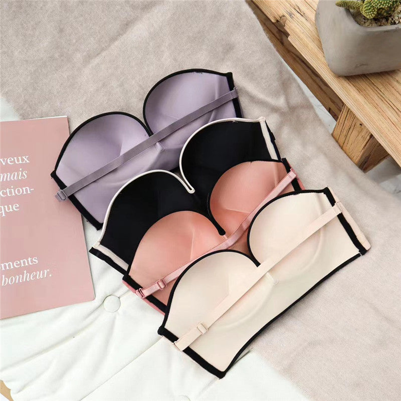 Underwear Skin-friendly Small Chest Gathered Adjustable Front Button Bra