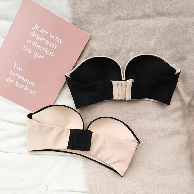 Underwear Skin-friendly Small Chest Gathered Adjustable Front Button Bra