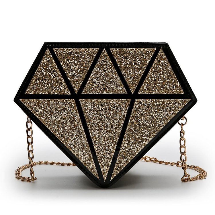 Foreign Trade New Style Laser Sequin Diamond Handbags Personality Reflective Fashion Chain Pu Shoulder Messenger Bag