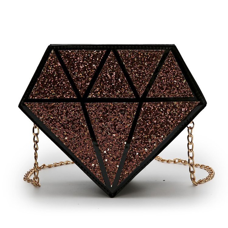 Foreign Trade New Style Laser Sequin Diamond Handbags Personality Reflective Fashion Chain Pu Shoulder Messenger Bag
