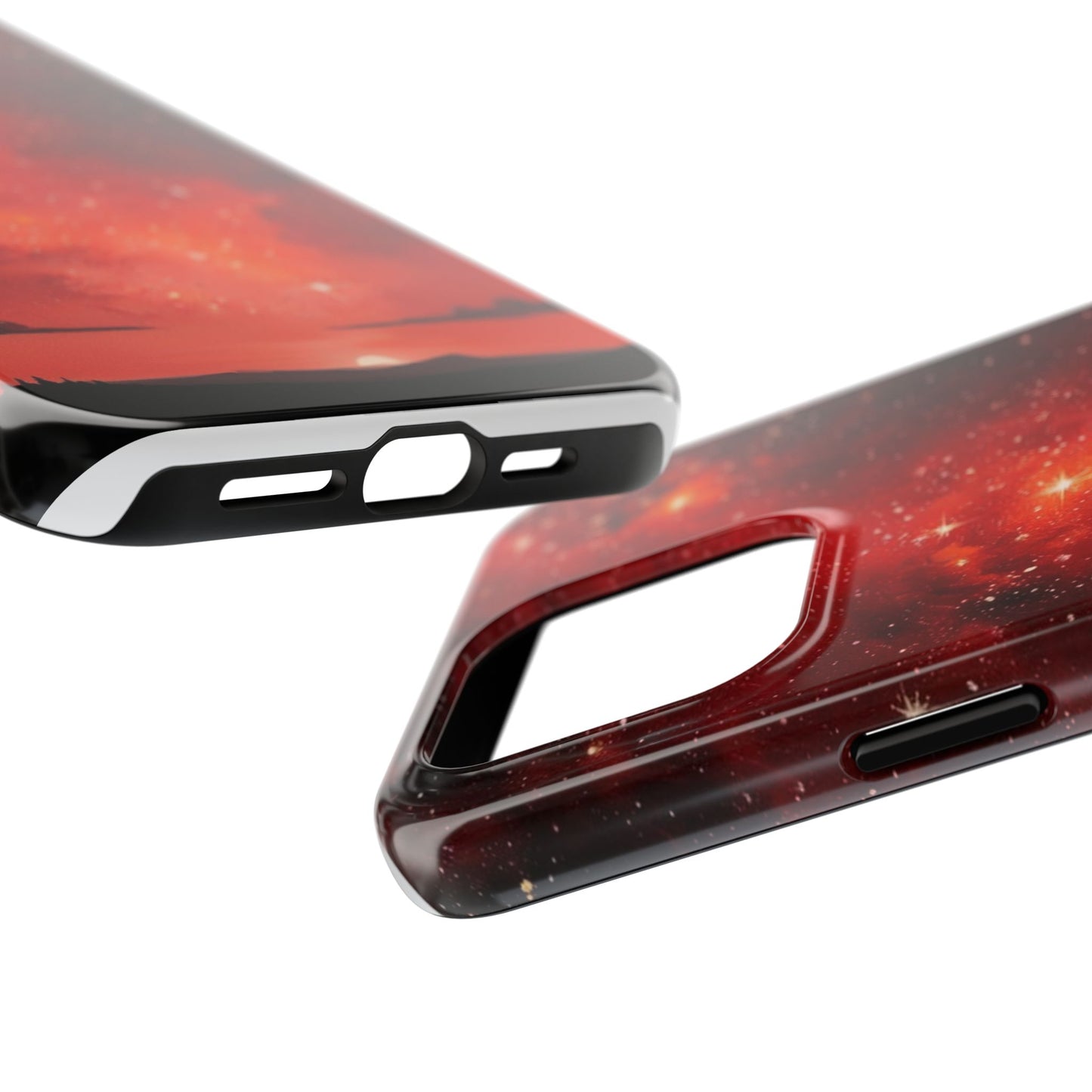 Phone Case - Cielo Rojo Estrellado Starry Sky Design