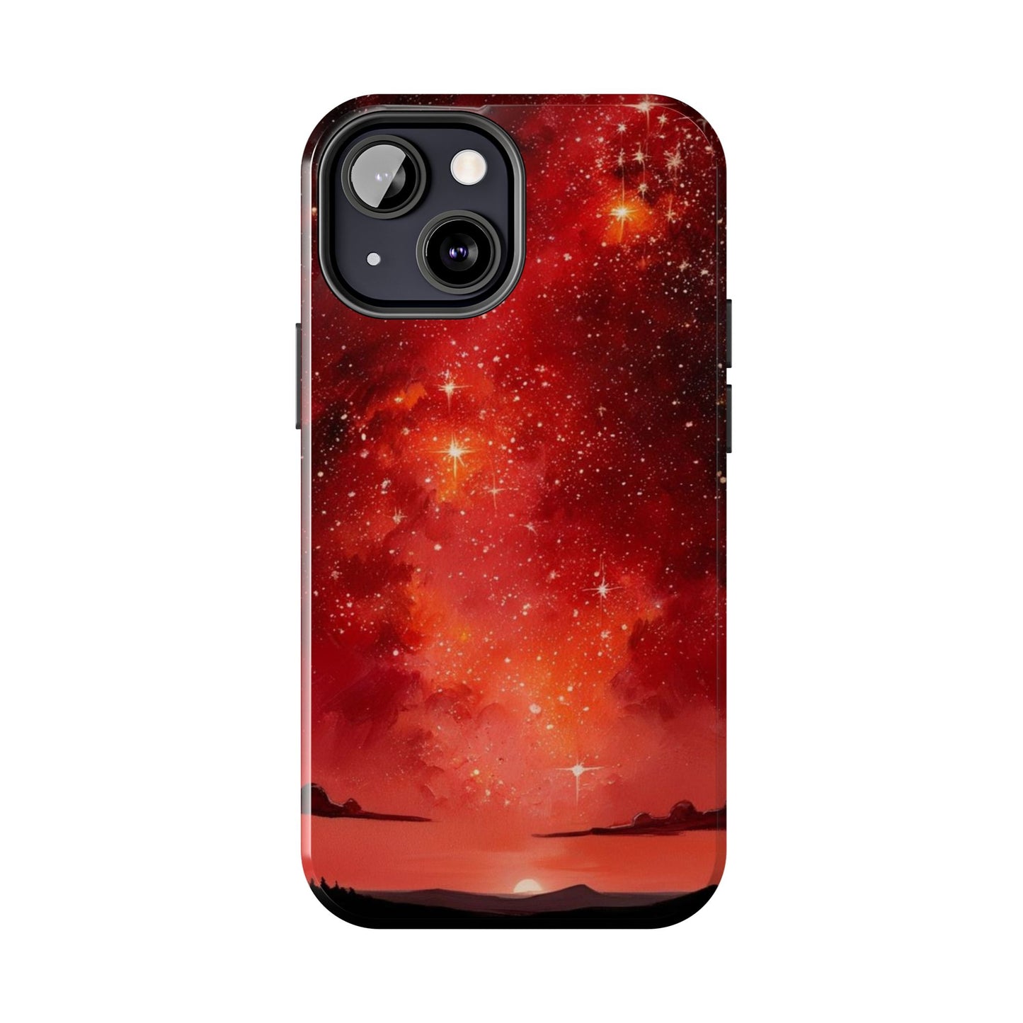 Phone Case - Cielo Rojo Estrellado Starry Sky Design