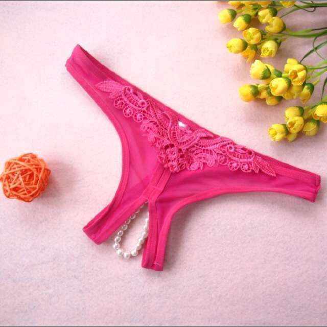 Tpants Thong Temptation Pearl Crotch Mesh Panties