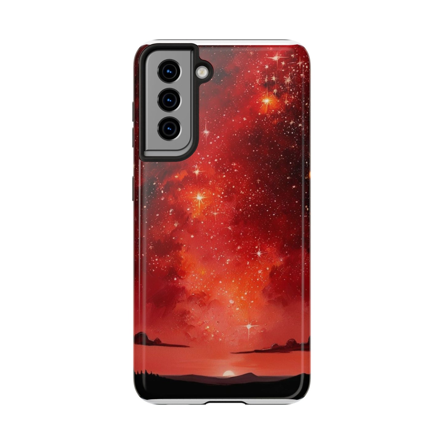 Phone Case - Cielo Rojo Estrellado Starry Sky Design
