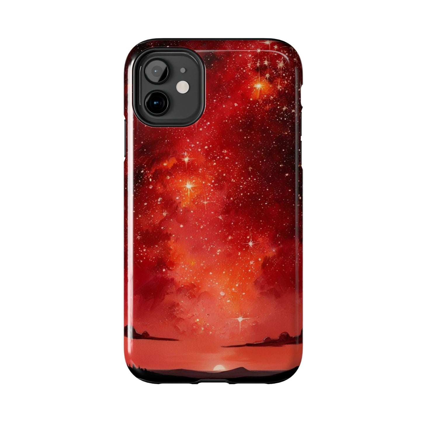 Phone Case - Cielo Rojo Estrellado Starry Sky Design