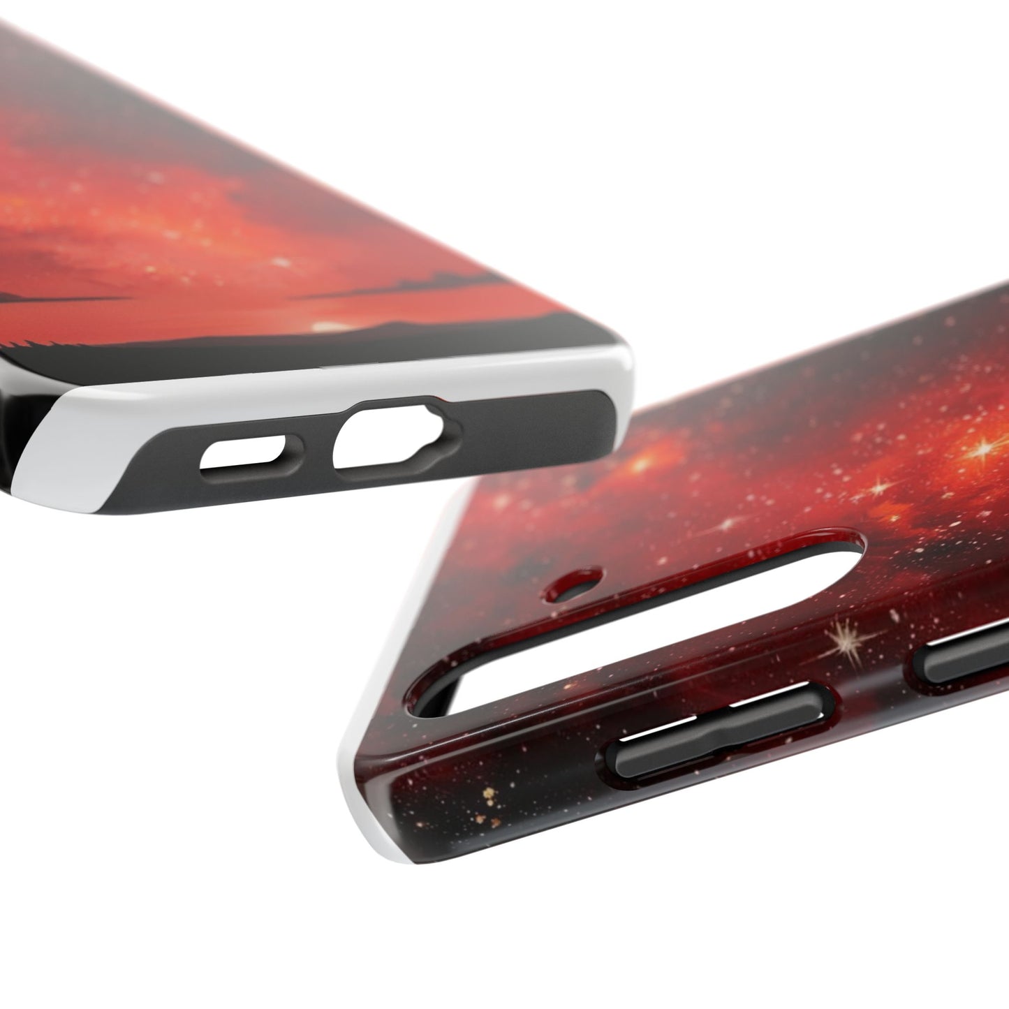 Phone Case - Cielo Rojo Estrellado Starry Sky Design