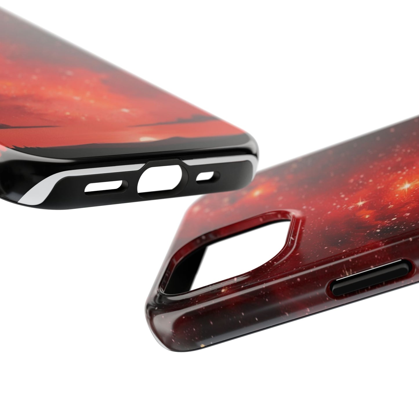 Phone Case - Cielo Rojo Estrellado Starry Sky Design