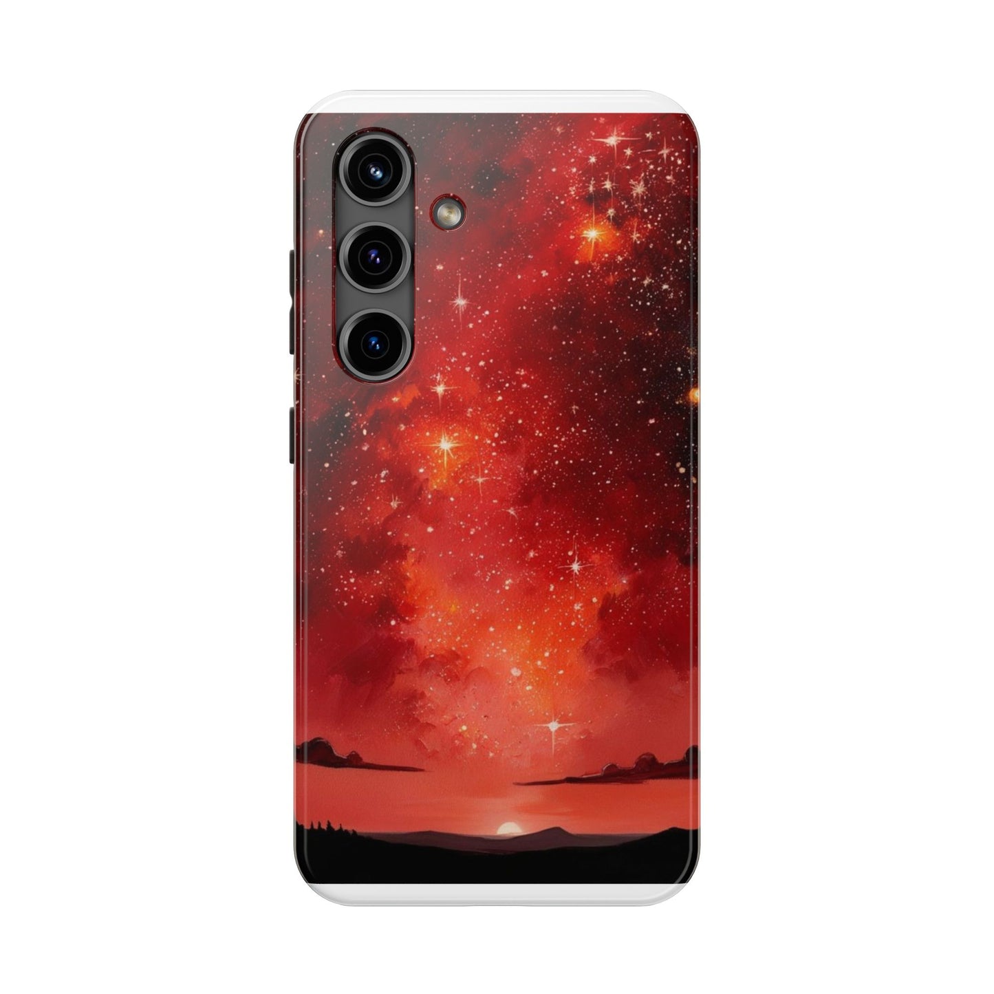 Phone Case - Cielo Rojo Estrellado Starry Sky Design