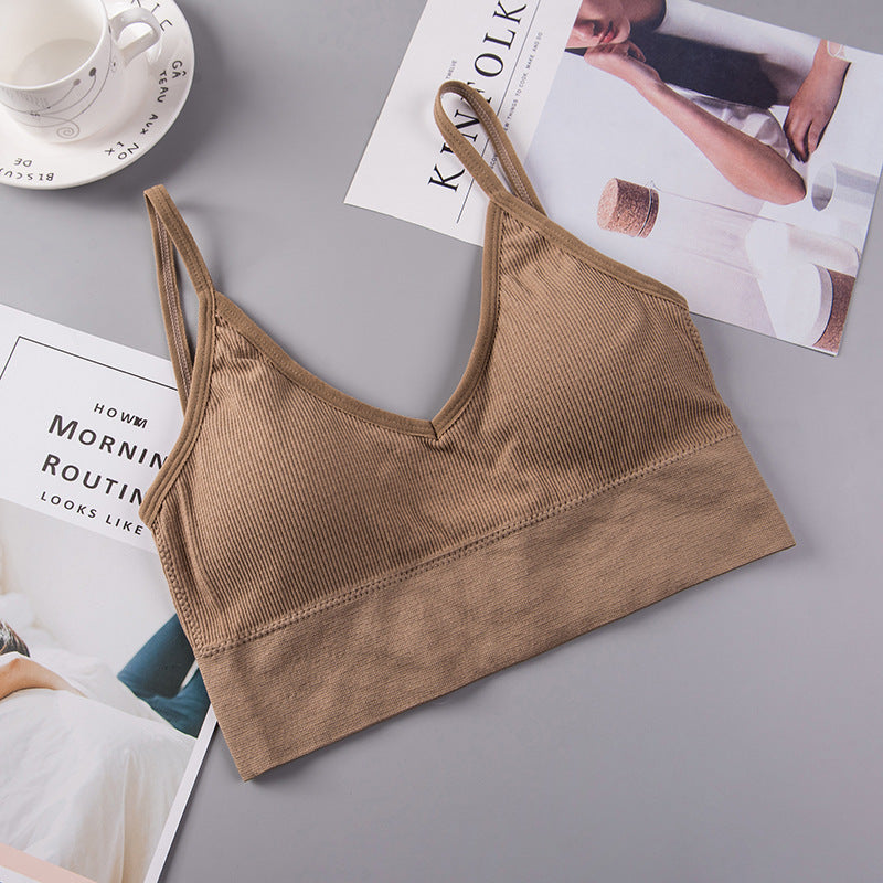 Tube Top Sports Running Bra Seamless Camisole Underwear