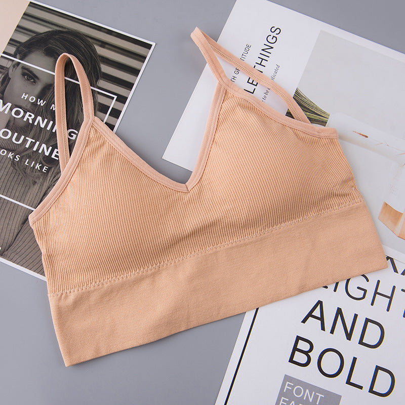 Tube Top Sports Running Bra Seamless Camisole Underwear