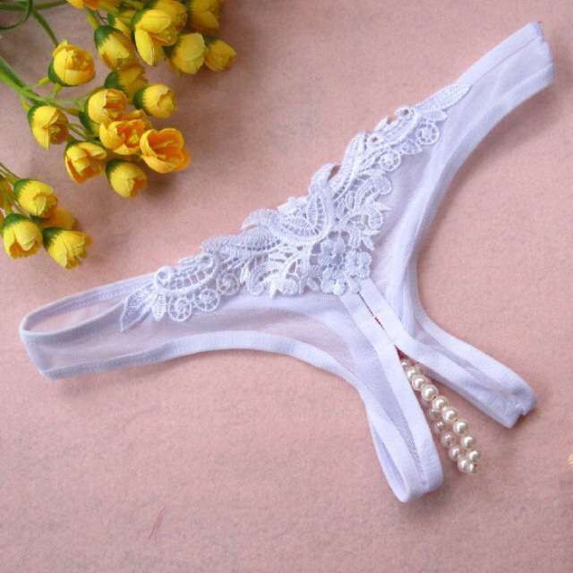 Tpants Thong Temptation Pearl Crotch Mesh Panties