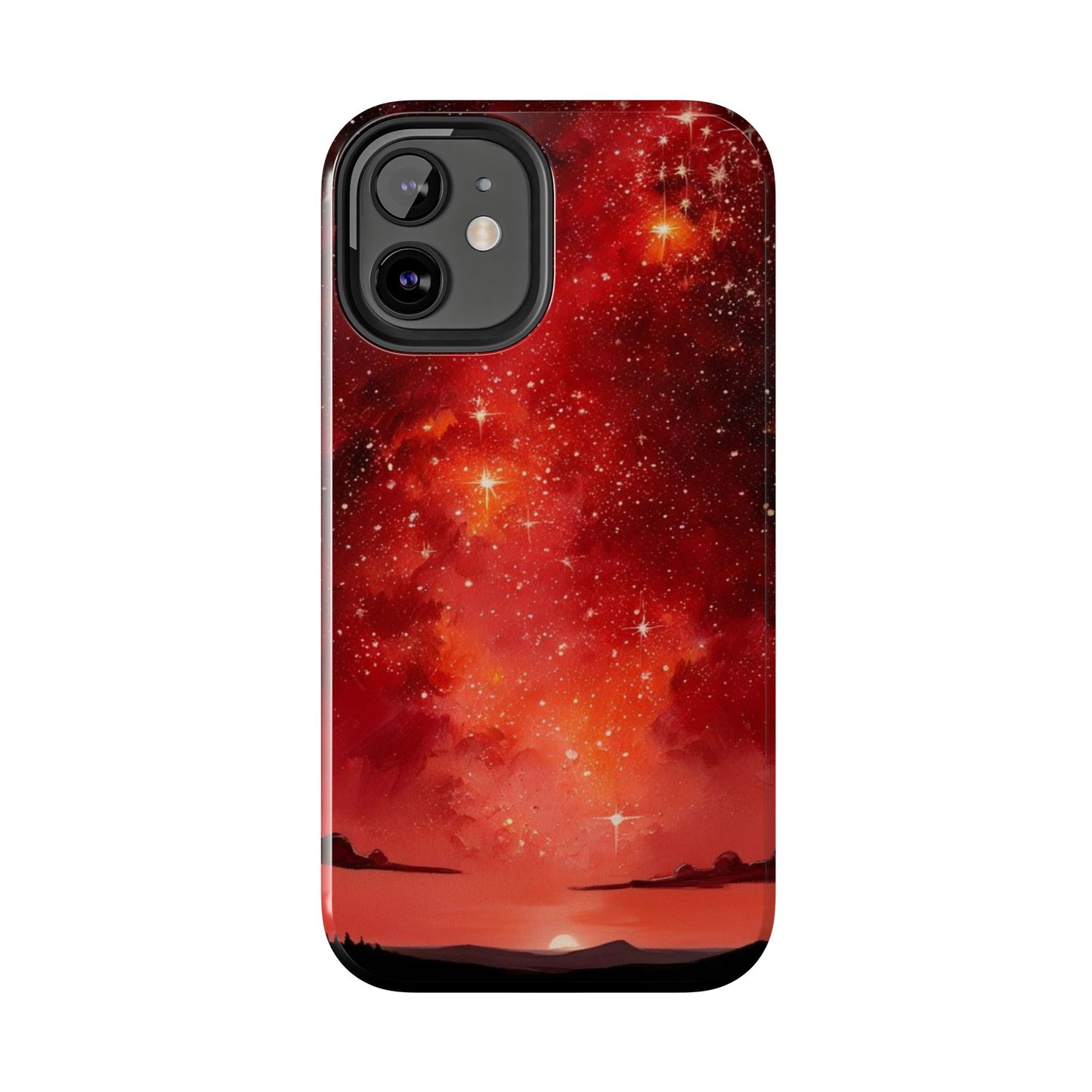 Phone Case - Cielo Rojo Estrellado Starry Sky Design