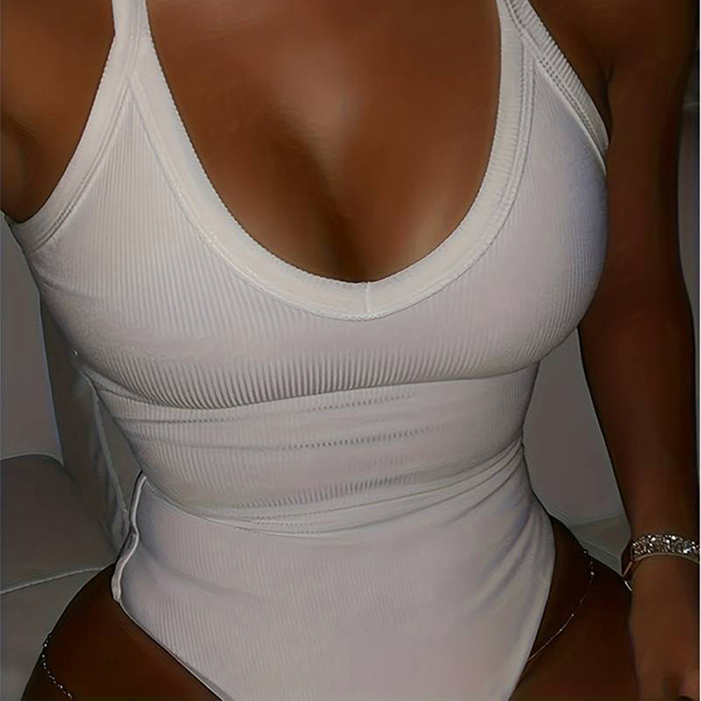 Niche Design Jumpsuit Summer Sexy Temperament Tapered Pants