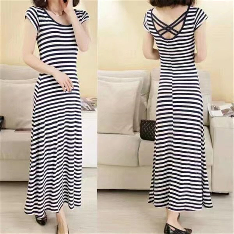 Women's Fashion Loose Modal Short-sleeved Dress