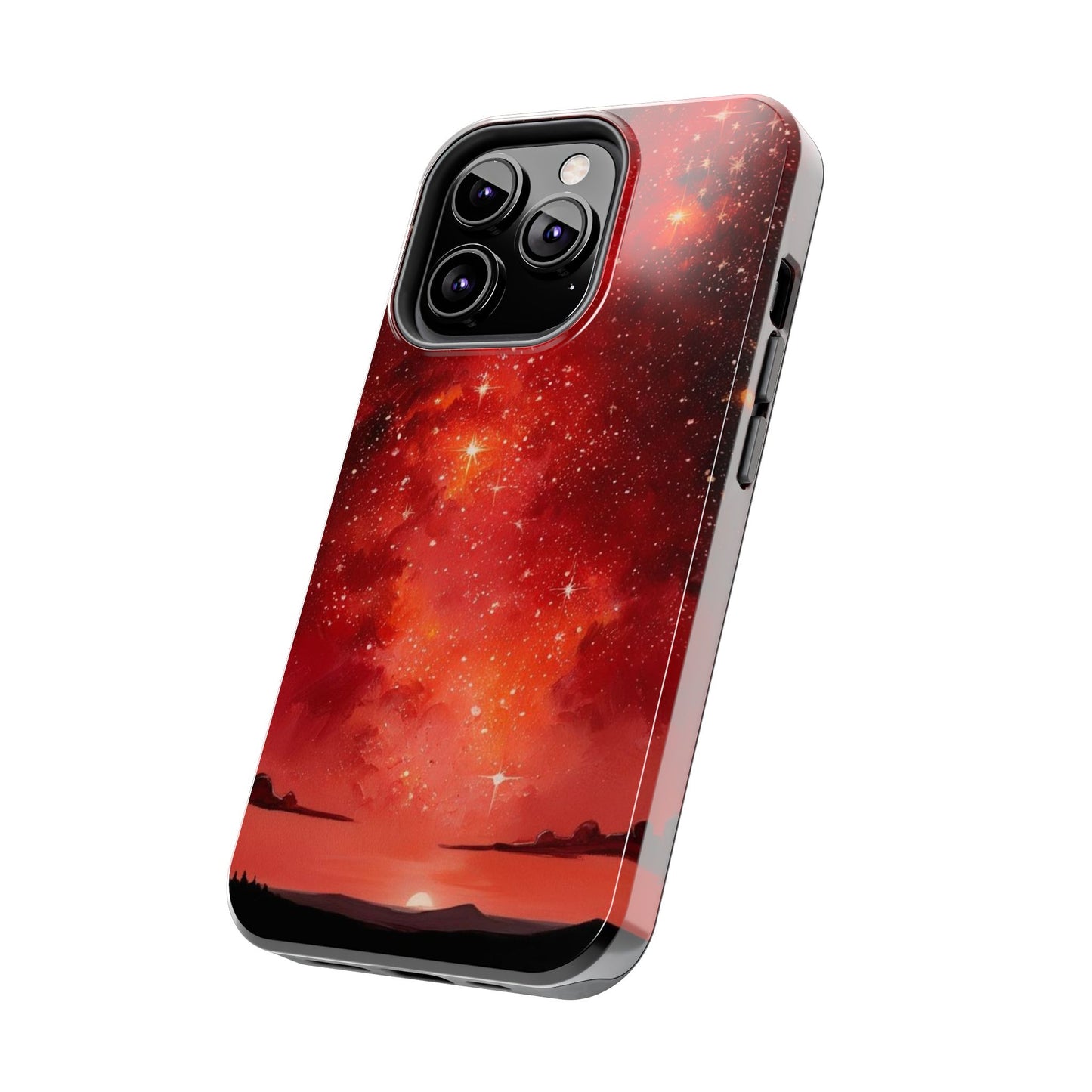 Phone Case - Cielo Rojo Estrellado Starry Sky Design