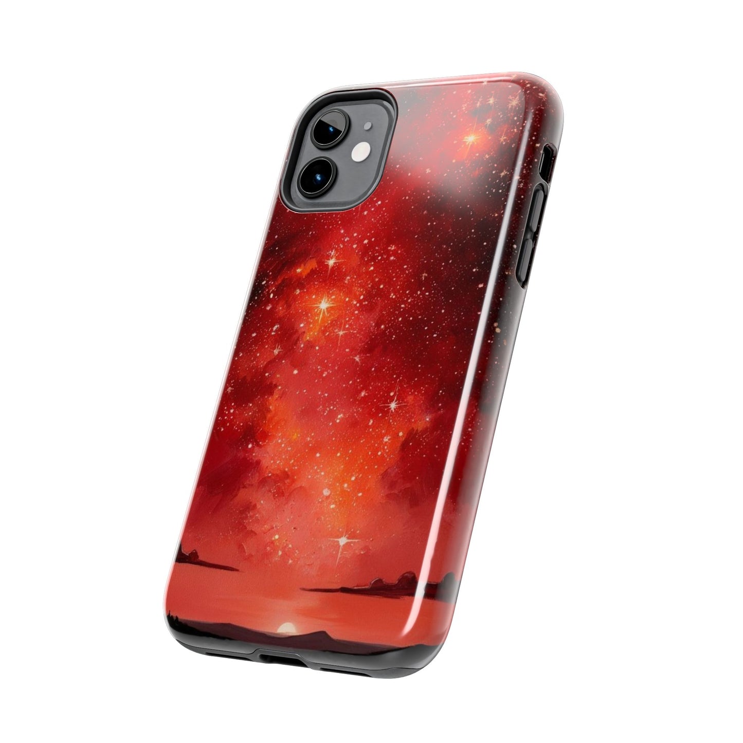 Phone Case - Cielo Rojo Estrellado Starry Sky Design