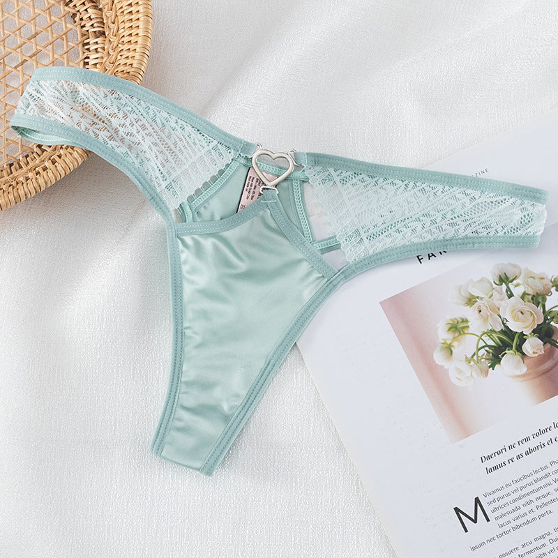 Women's Low Waist Lace Light And Soft T-shaped Panties