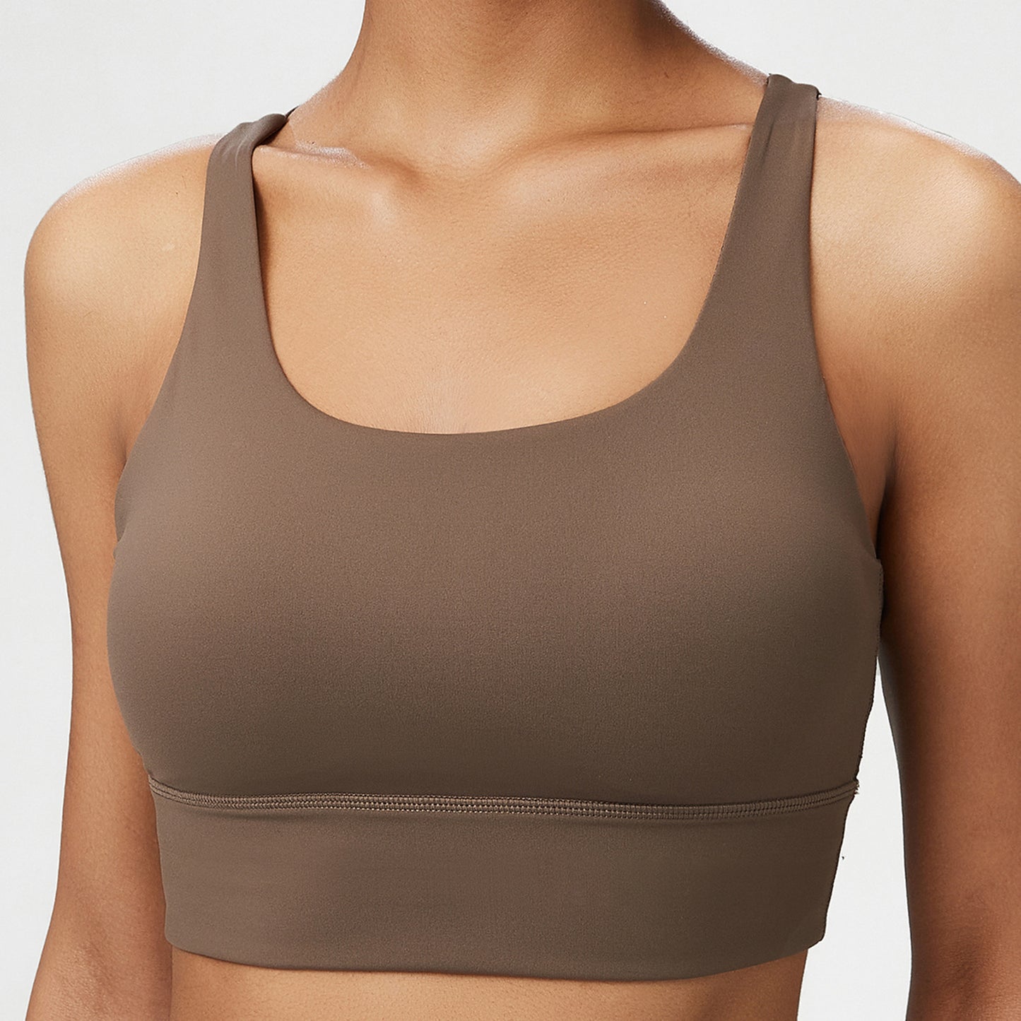 Seamless Liquid Glue Shoulder Strap Sports Underwear For Women