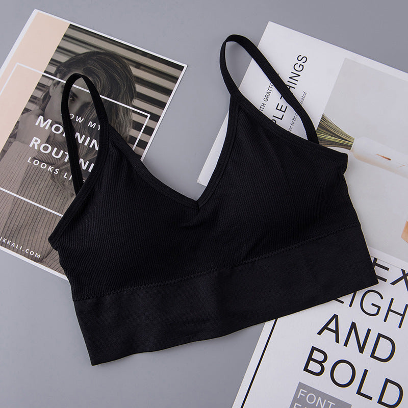 Tube Top Sports Running Bra Seamless Camisole Underwear