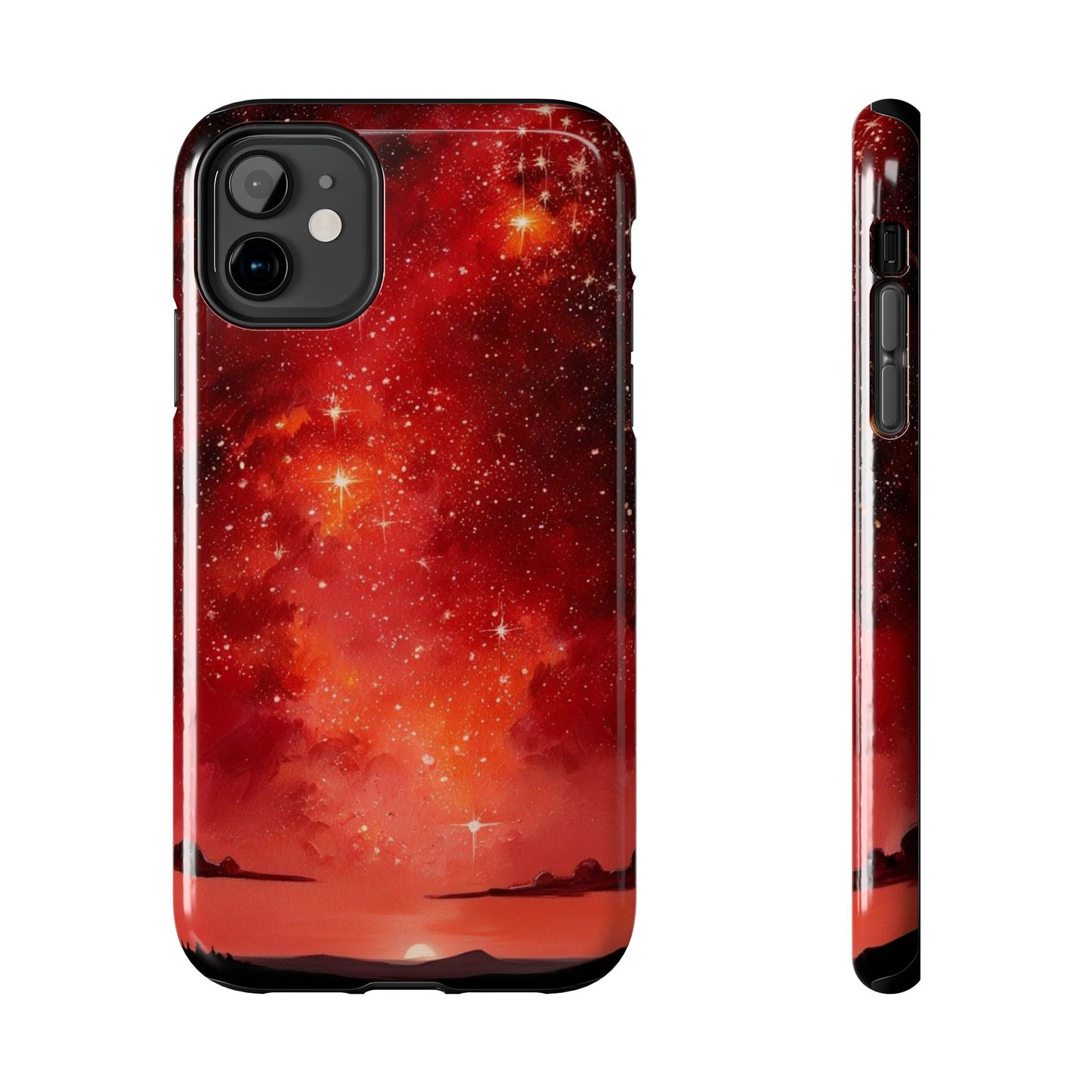 Phone Case - Cielo Rojo Estrellado Starry Sky Design