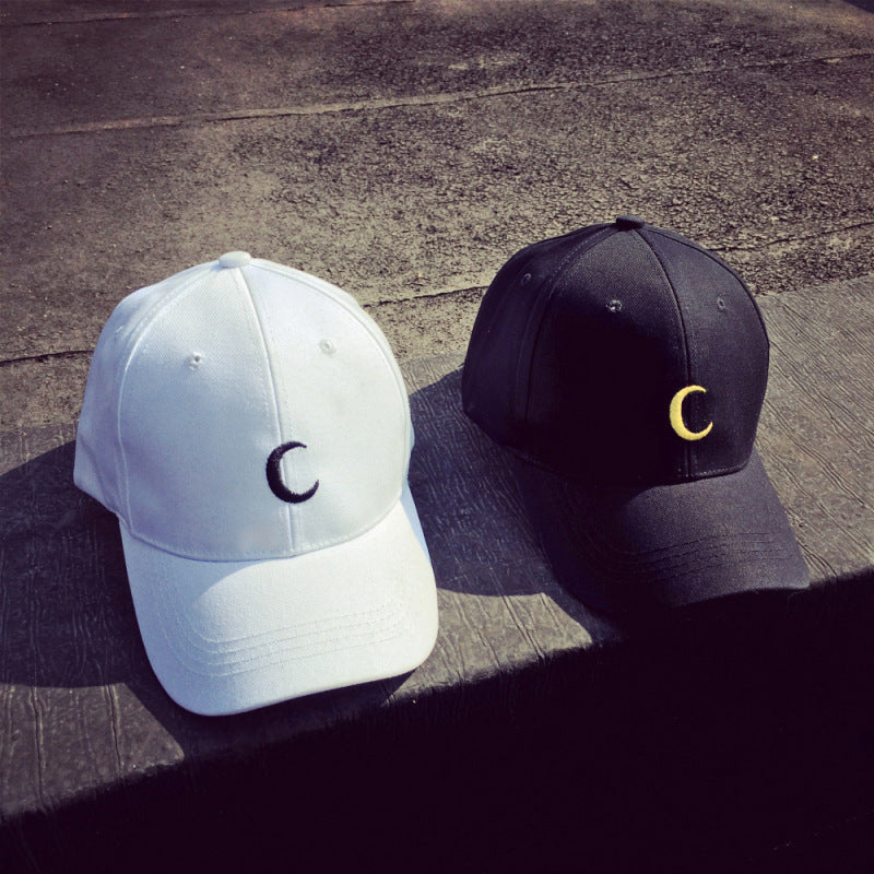 Moon Embroidery Sports Baseball Cap Women