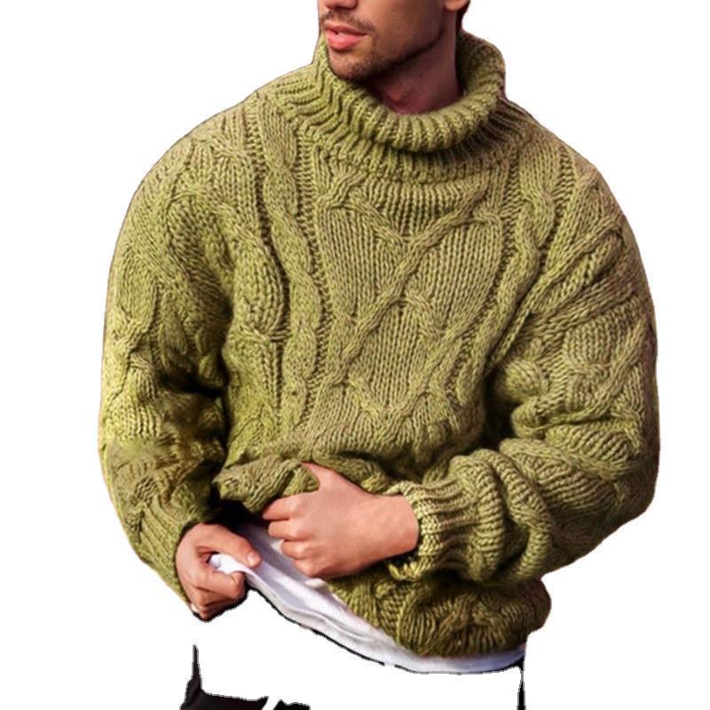 Turtleneck knitted jacket autumn and winter sweater