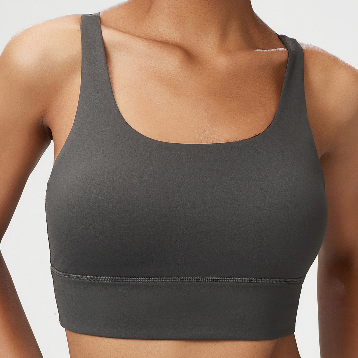 Seamless Liquid Glue Shoulder Strap Sports Underwear For Women