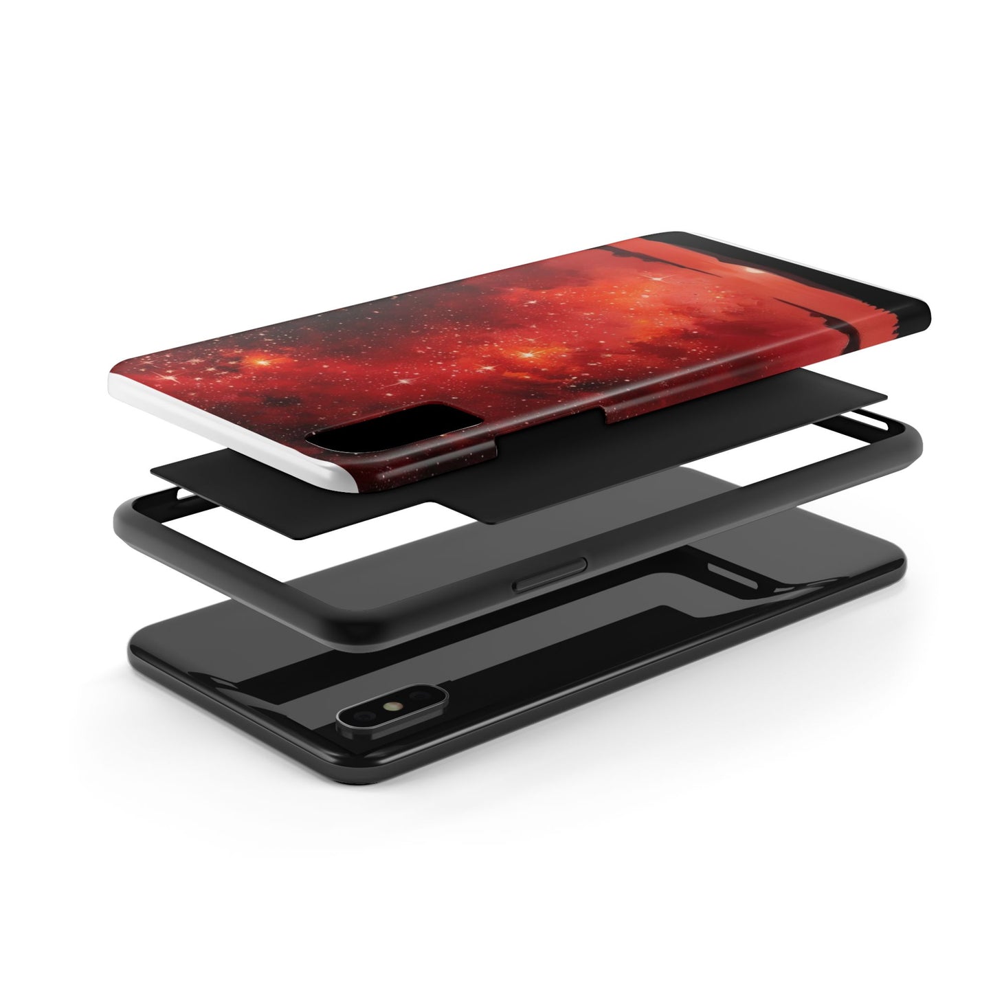 Phone Case - Cielo Rojo Estrellado Starry Sky Design
