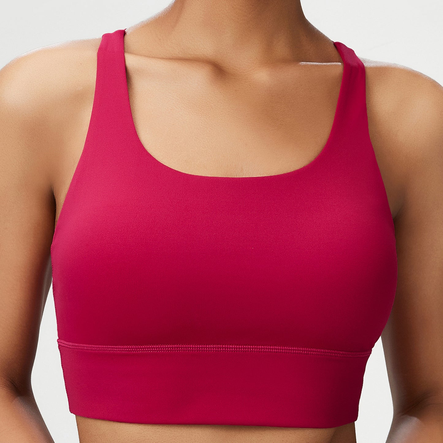 Seamless Liquid Glue Shoulder Strap Sports Underwear For Women